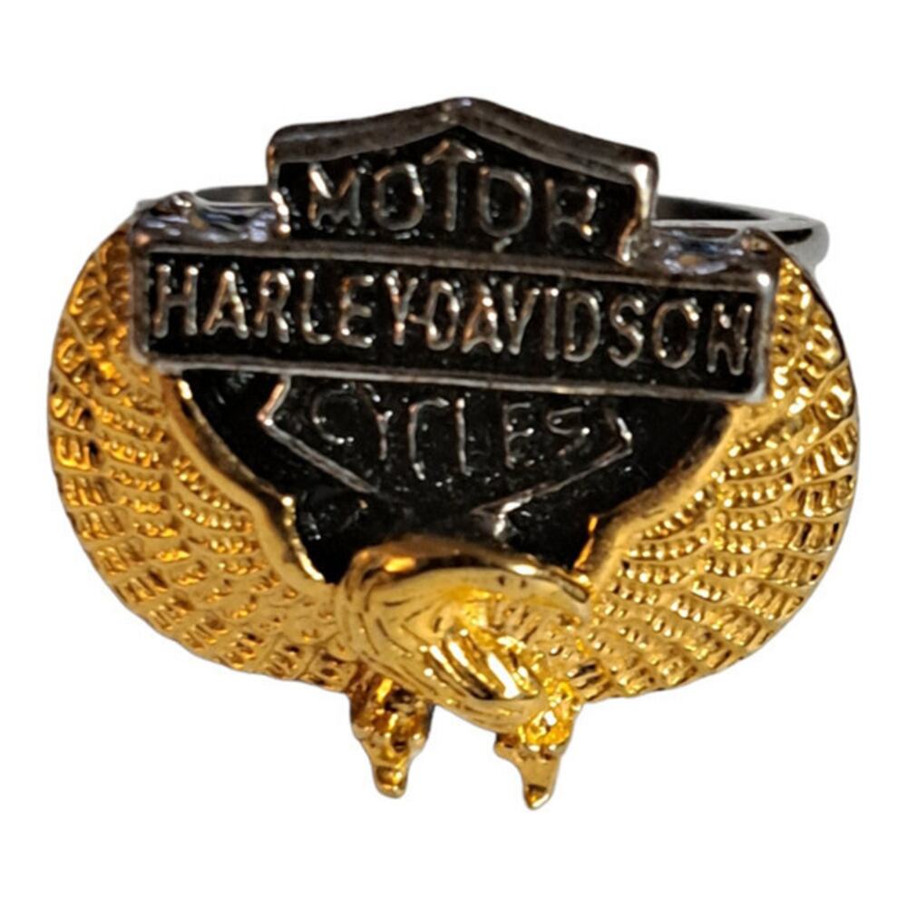 316L stainless steel biker Harley Davidson‎ ring size 15